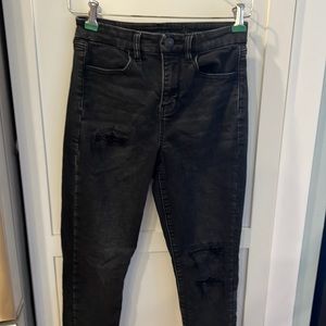 American Eagle next level stretch black curvy hi-rise jegging size 4 regular.
